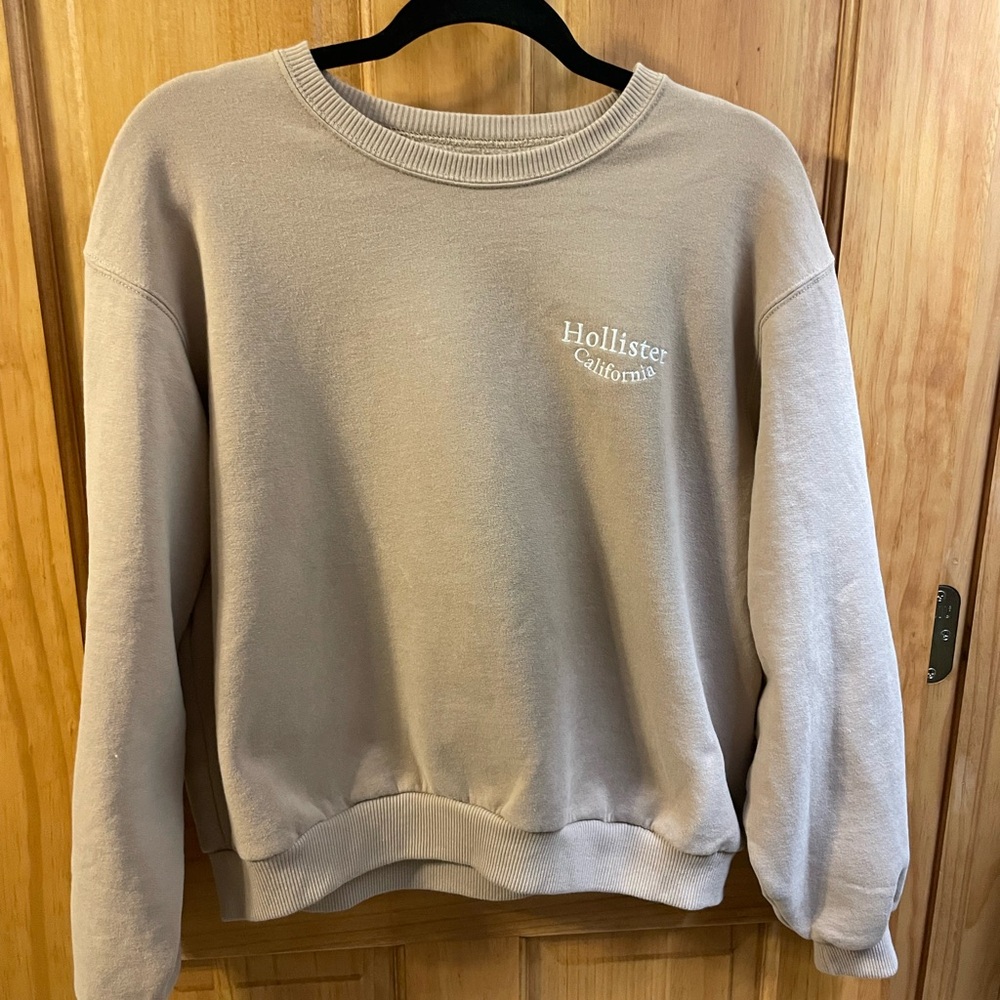 Hollister Tan Fleece Pullover